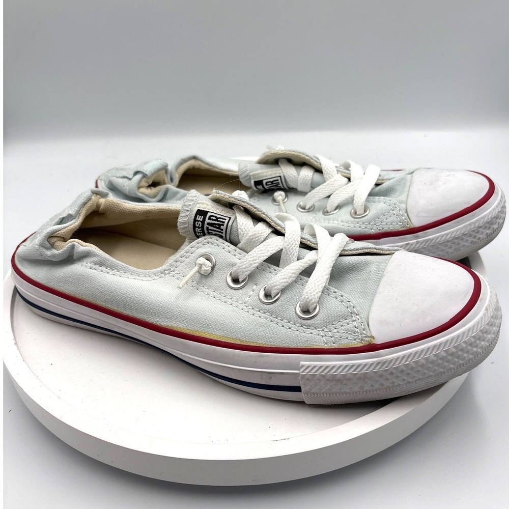 Converse Chuck Taylor Shoreline Size 9 Light Blue Slip On Sneakers 537084F